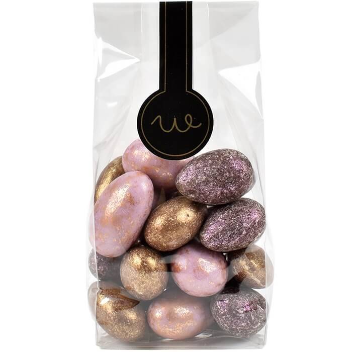 Chokolademandler Purple gold - pose