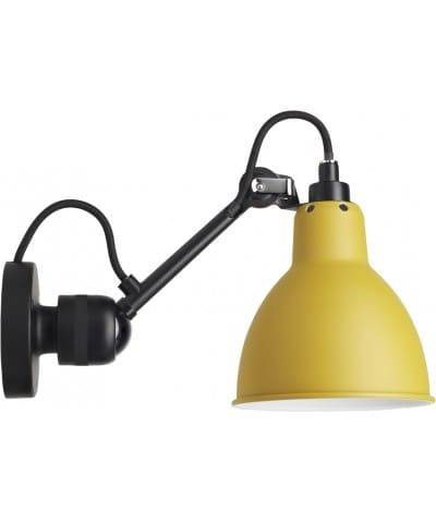 DCW éditions Lampe Gras N°304 vägglampa round svart/gul
