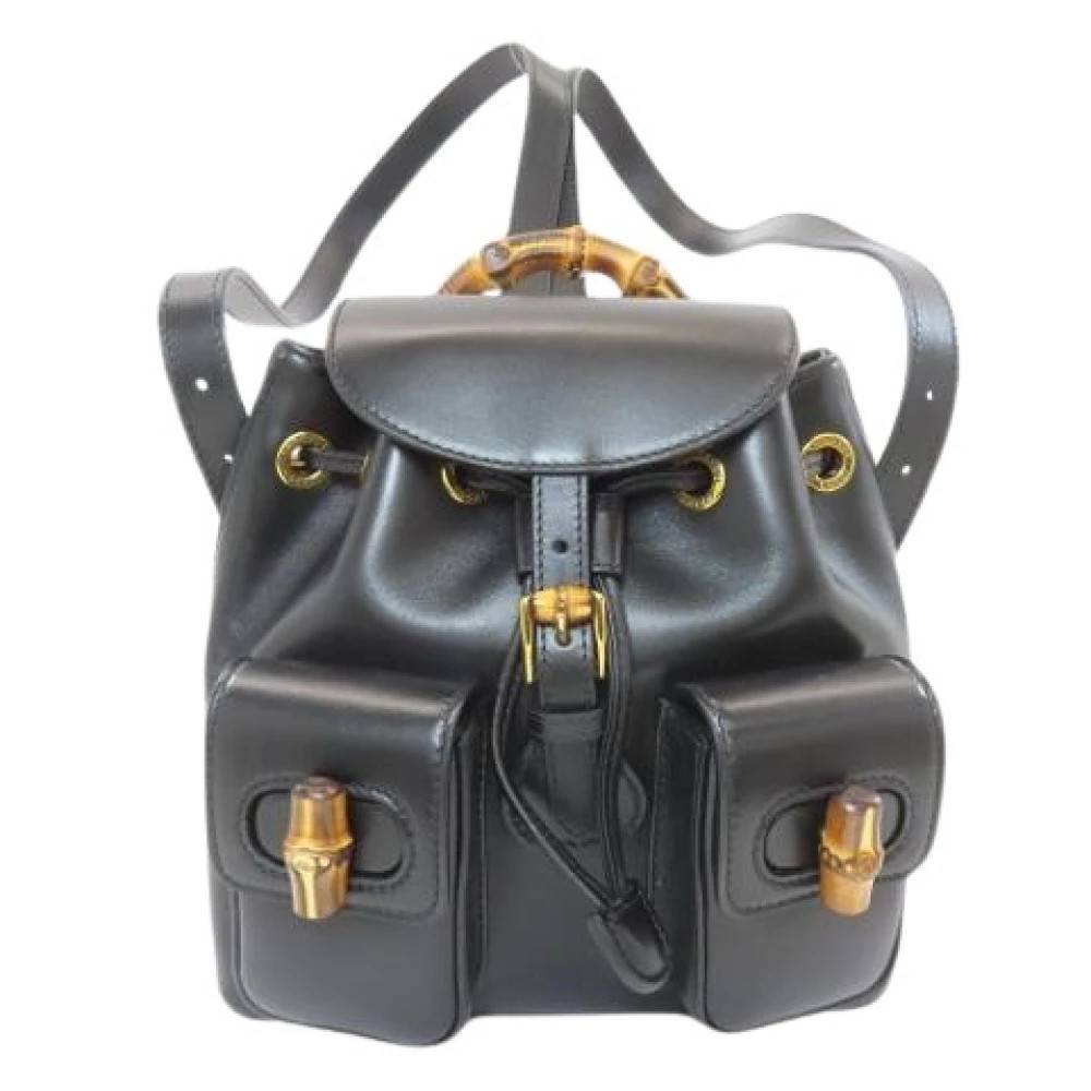 Gucci Vintage Pre-owned Vintage Rygsæk - Vintage - Dame - Sort - ONE SIZE - Læder