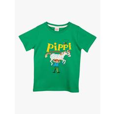 Pippi Långstrump T-shirt, Grön, 122-128
