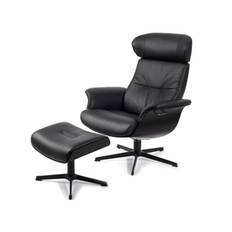Timeout lænestol inkl. skammel - Black Edition - Conform
