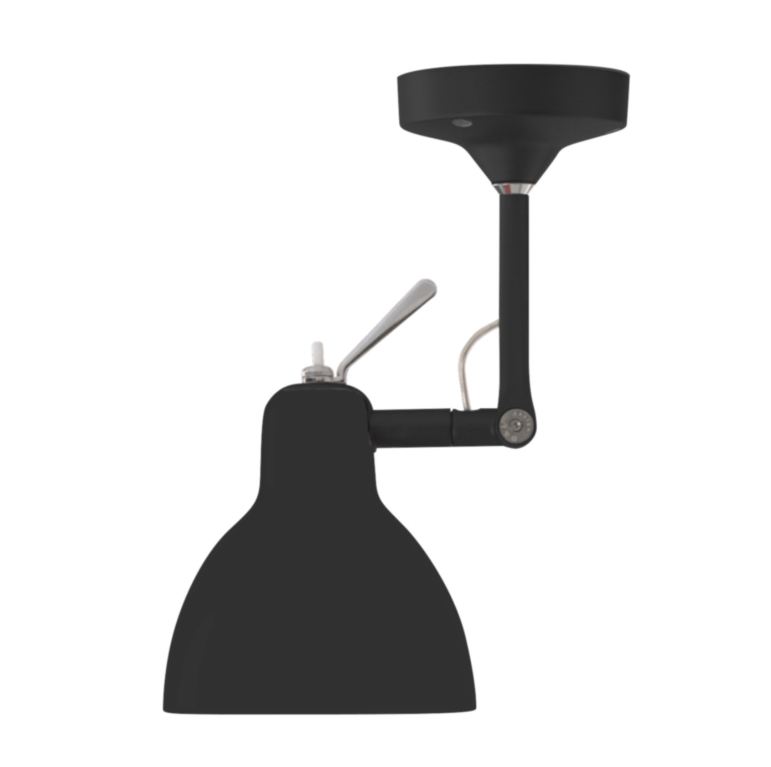 Luxy H0 væg/-loftlampe fra Rotaliana - Mat sort / Sort