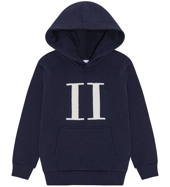 Les Deux Hoodie - Encore Bouclé - Dark Marinblå - Les Deux - 110/116 - Hoodie