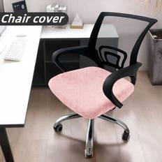 Super Soft Velvet Chair Cover For Stretch Dining Chair Seat Cover Nonslip Chairs Protector Slipcover For Office Kitchen Banquet - Multicolor - Black,Dark Gray,Wine Red,Light Gray,Light Blue,Pink,Dark Brown,Grey Blue
