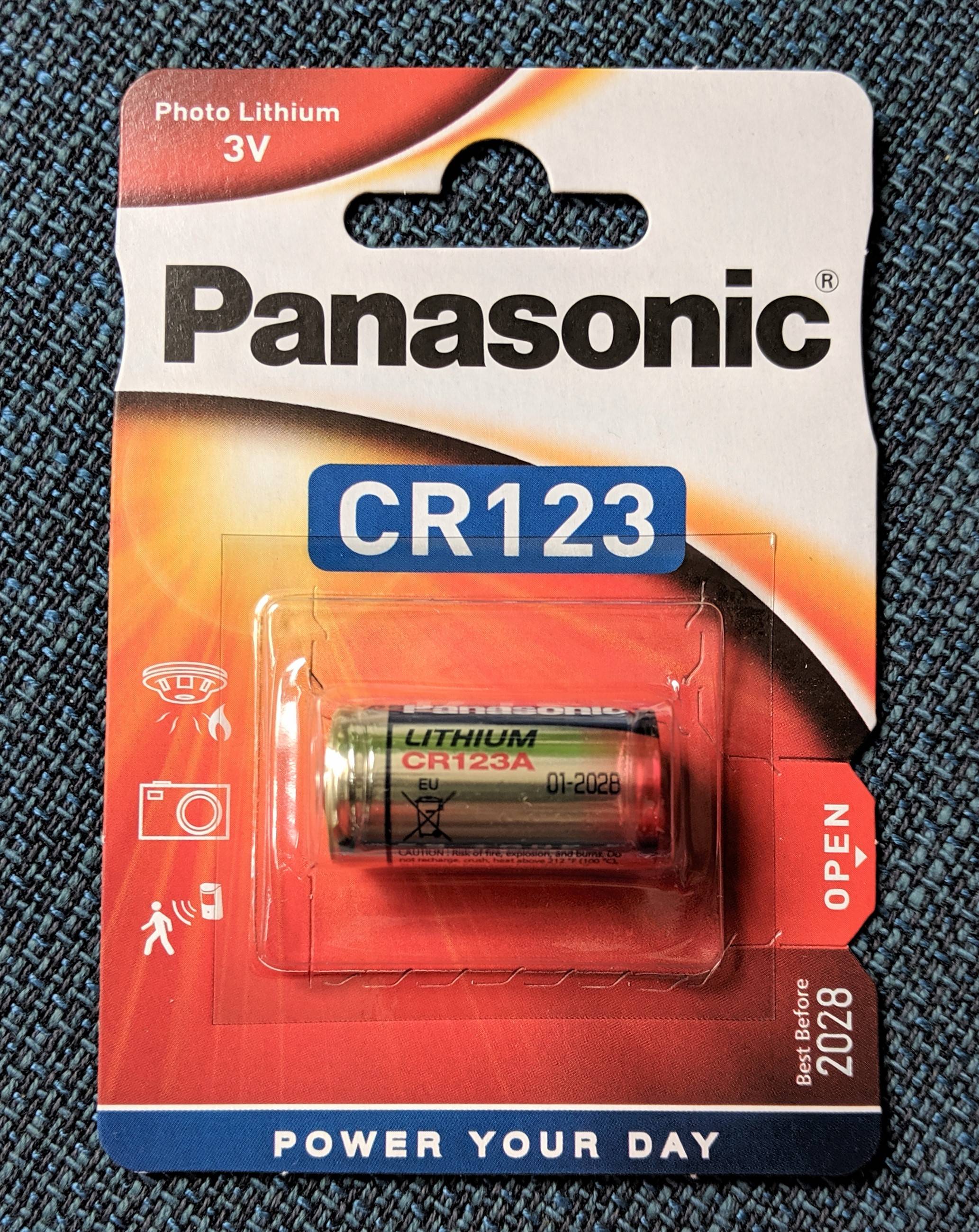 Batteri Lithium 3V CR123A