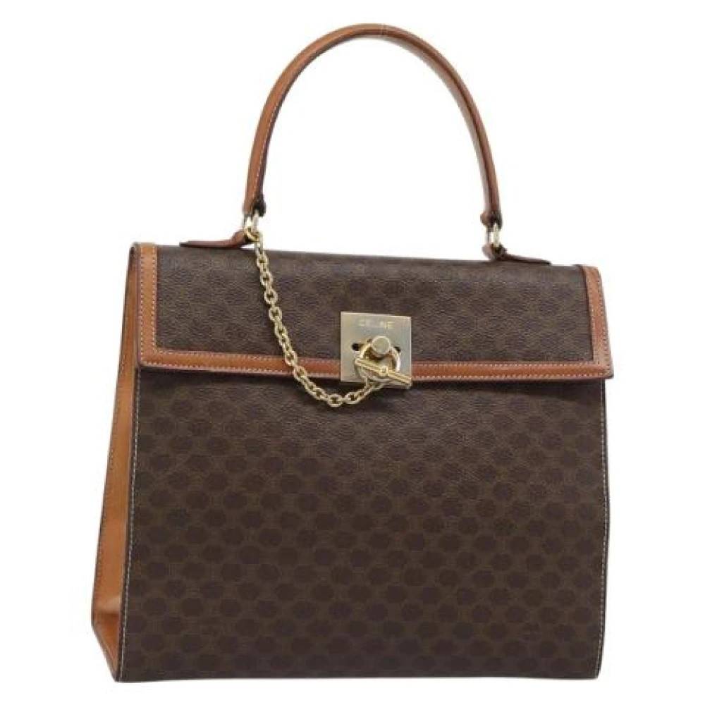 Celine Vintage - Pre-owned Macadam Canvas Hand Bag Vintage - Dam - ONE Size - Läder