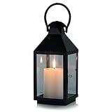 Nuptio Dekorativa Lyktor Trädgårdslantern, 26cm Lång Rustik Hängande Lykta Metall Ljusstake, Inomhus Utomhus Ljuslykta, Stor Ljusstake Lykta för Bröllopsfest Gård Uteplats Dekoration