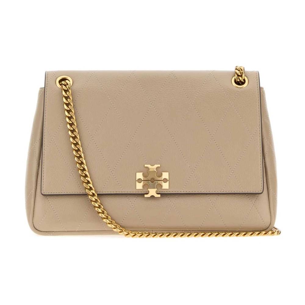 Tory Burch Charlie Skuldertaske - Tasker - Dame - Grå - ONE SIZE - Uld