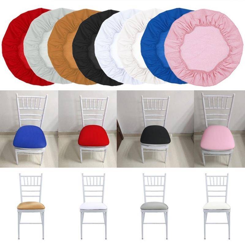 1 st Avtagbar Spandex Stretch Stol Slipcover Stol Säte Kök Enkel stil blå