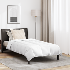 vidaXL Duntäcke Övrigt med kudde 2 pcs Vit 155 x 200 cm Dun