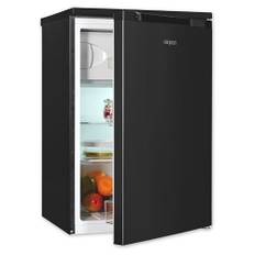 Exquisit Kühlschrank mit Gefrierfach, 107 Liter, kleiner Kühlschrank, 4-Sterne-Gefierfach, Kompakt, Freistehend, KS516-4-051C inoxlook-az