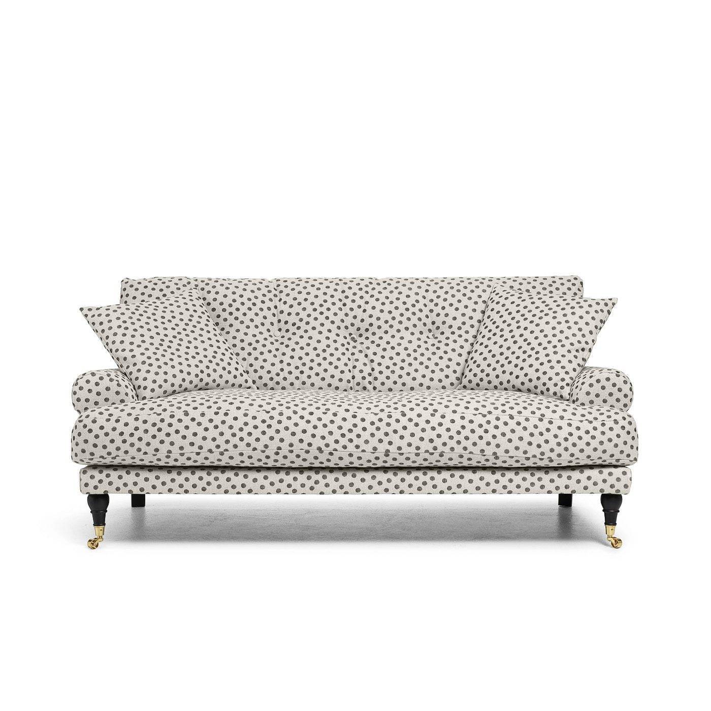 Blanca 2-Seat Sofa Black Dots