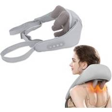 electric cordless 3d back massager device heated Hand-Free deep shiatsu Massager Electric Smart Shoulder And Neck Massager