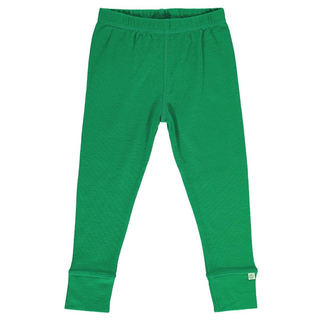 Leggings i merinould - Green / 68-74 cm