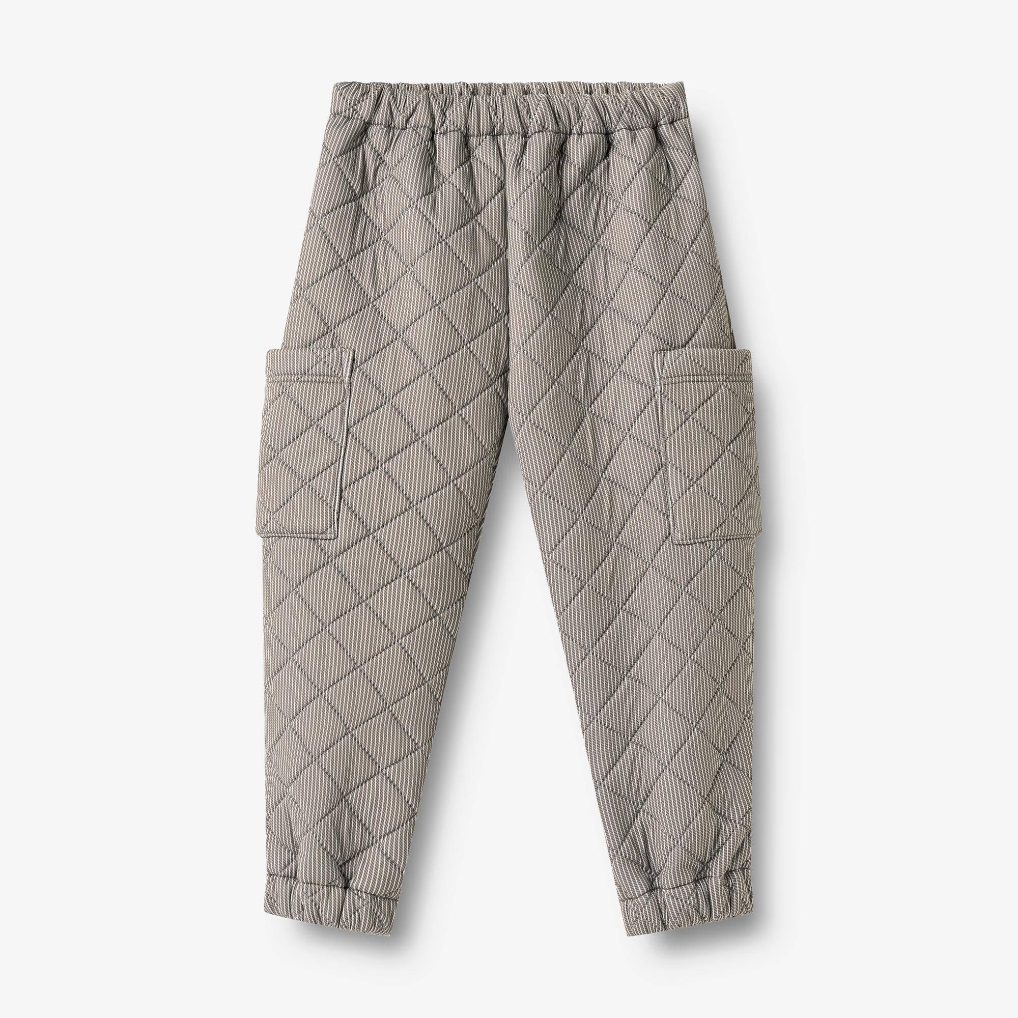 WHEAT® - Termo Cargo Bukser Nane - brown stripe - Str 134/9 år.