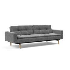 Innovation Dublexo Sovesofa (563 Twist Charcoal, Stem With Arms)