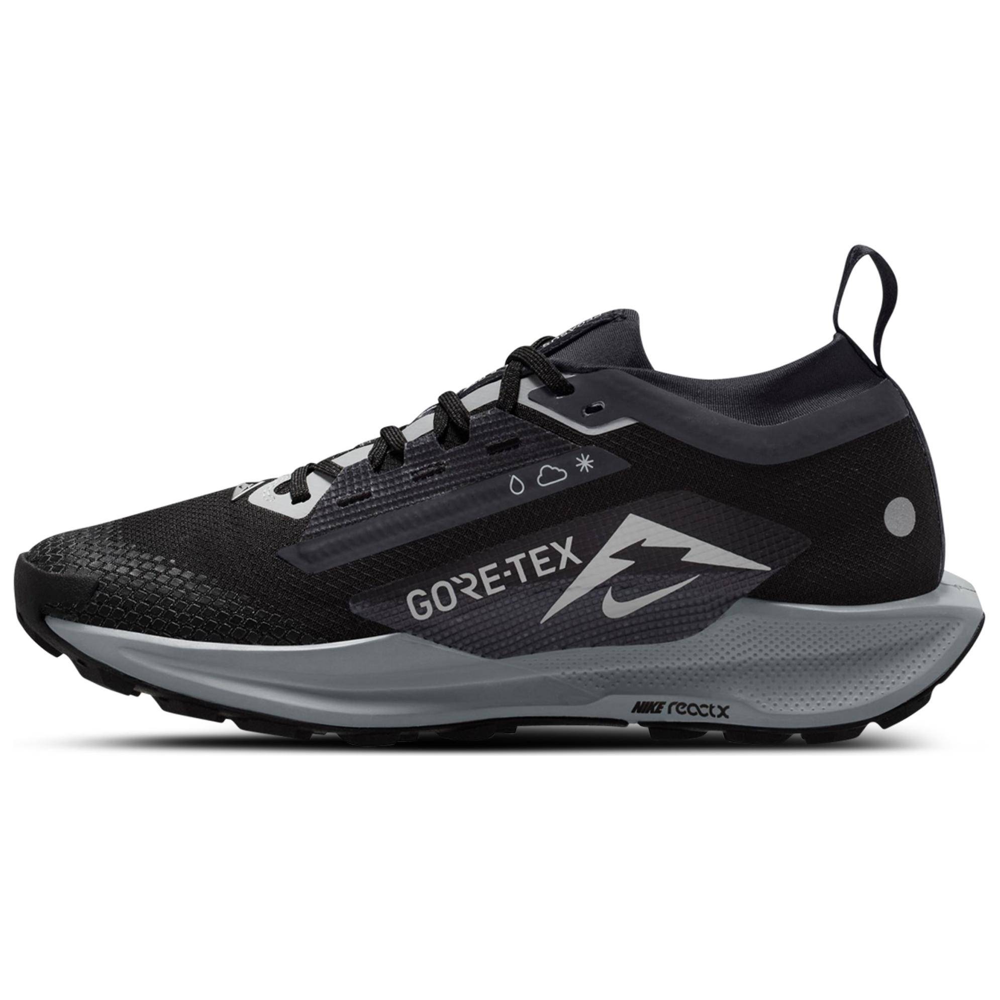 Nike React Pegasus Trail 5 Gore Tex Svart Cool Grå Dam Sneakers FQ0912-001 cm black