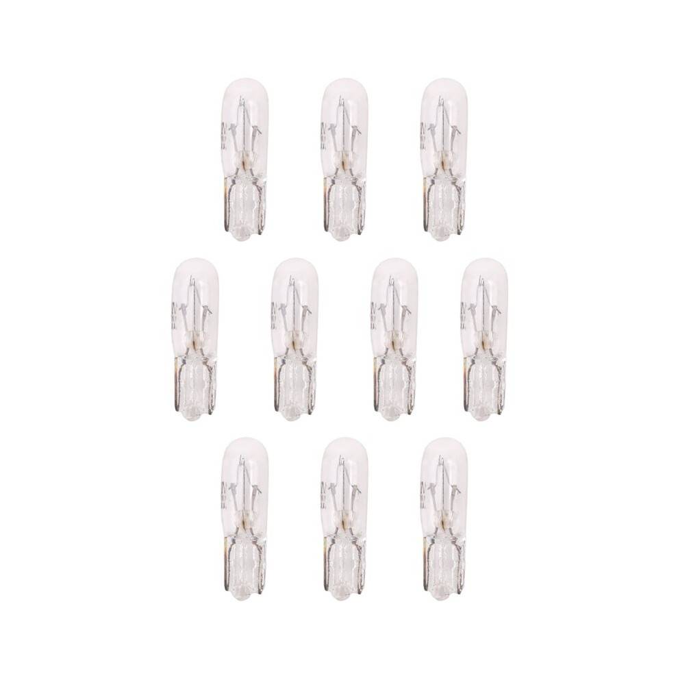 10X T5 286 12V 2W Bulb lamps Halogen Bulb Car Instrument, Yellow