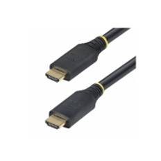StarTech.com 15m (49.2ft) Active High Speed HDMI Cable, 4K60Hz - Hög hastighet - HDMI-kabel med Ethernet - HDMI hane till HDMI hane - 15 m - skärmad - svart - aktiv, 4K60Hz UHD-stöd, 2K144Hz stöd, HDR10-stöd