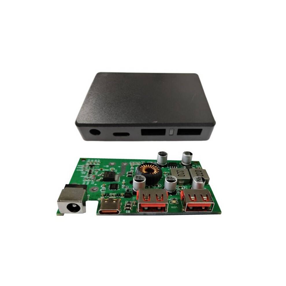 DIY Solkontroller 5V 9V 12V TYPE-C USB-1/USB-2 Utgångsport Spänningsstabilisator Solpanelregulator