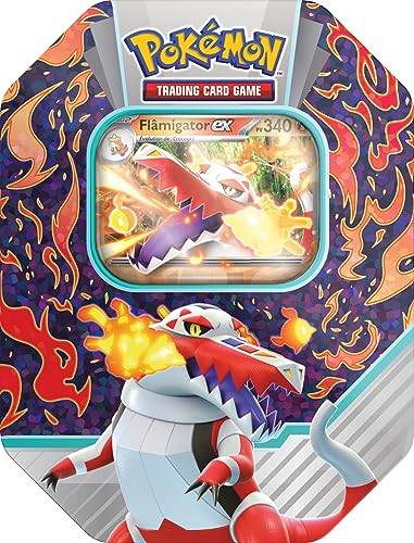 Asmodee Pokémon Pokebox Evolutions de Paldea: Flâmigator-ex - brädspel - spel- och samlarkortspel - från 6 år - 1 till 2 spelare - svensk version