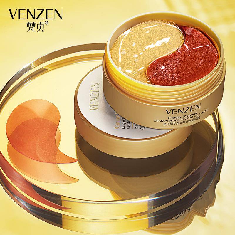 60 st Gold Collagen Eye Mask Face Anti Wrinkle Gel Sleep Gold Mask Ögonlappar Kaviar Essence Collagen Moisturizing Eye Mask