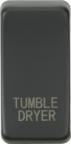 KnightsBridge Switch cover "marked TUMBLE DRYER" - anthracite - Anthracite