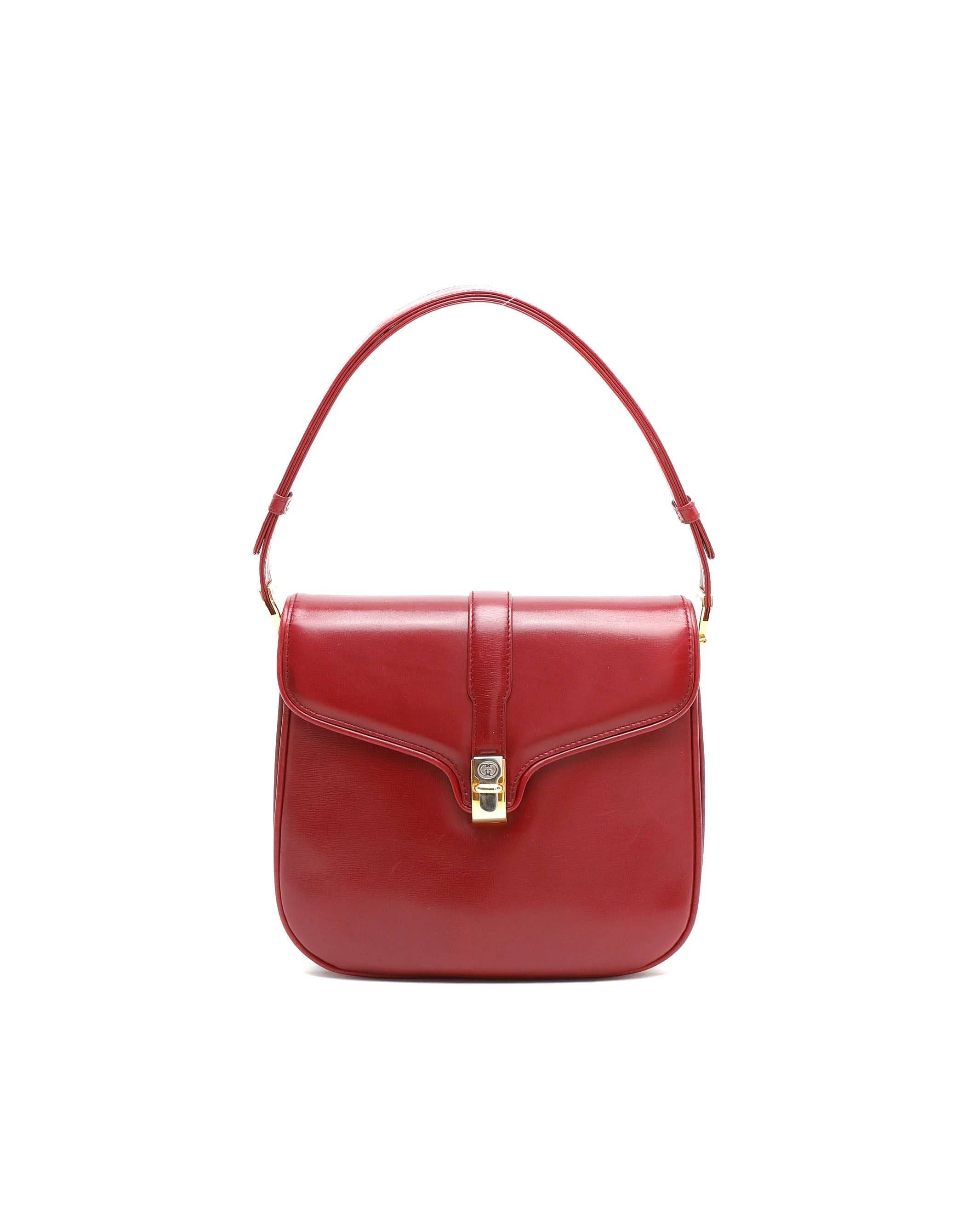 Gucci Vintage Leather Bag - Red - One Size