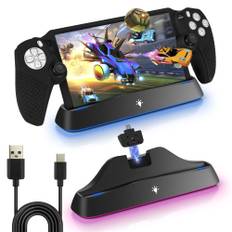 PS Portal Charging Compatible with Protective PS Portable Charging Charging Station for PS5 Portal Remote Quick Charging Overcharge Easy Space PS svart