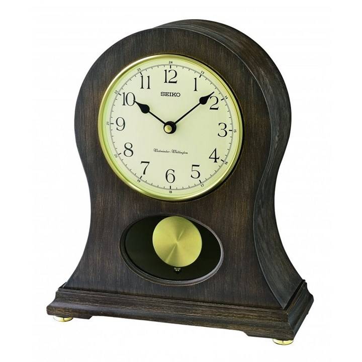 Seiko QXQ037B Wooden Mantel Clock - C18105