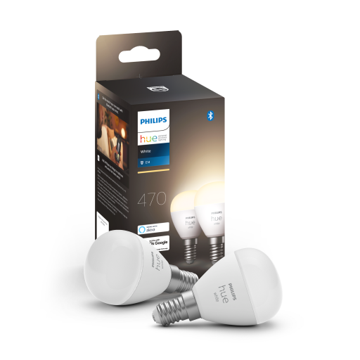 Philips Hue White E14 kronpære - 2-pak