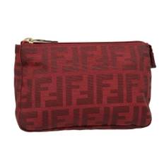 Fendi Vintage Pouch Stl. - Necessär Från Magasin - Red (W 18cm x H 12cm x D 6cm)