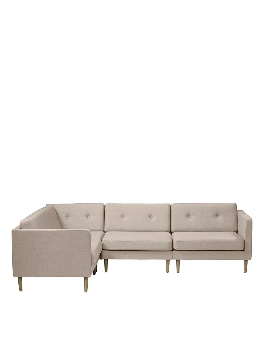 L42 Firhøj Hjørnesofa 4-Personers, beige fra FDB Møbler - Jacobsen Plus