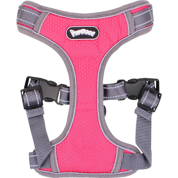 The Pep Dog Hundsele Vadderad Reflex Rosa Stl. XL