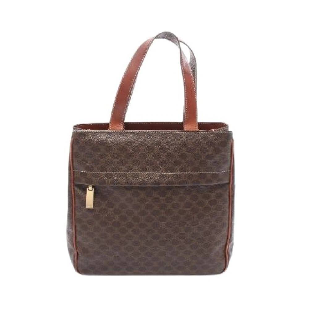 Celine Vintage - Pre-owned Macadam Coated Canvas Tote Bag Vintage - Dam - ONE Size - Läder