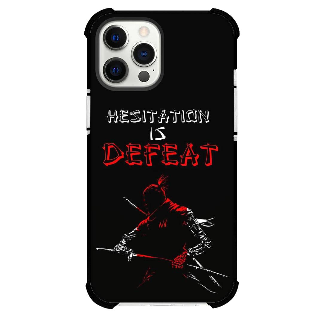 Sekiro Shadows Die Twice Sekiro Phone Case For iPhone Samsung Galaxy Pixel OnePlus Vivo Xiaomi Asus Sony Motorola Nokia - Sekiro Hesitation Is Defeat Silhouette