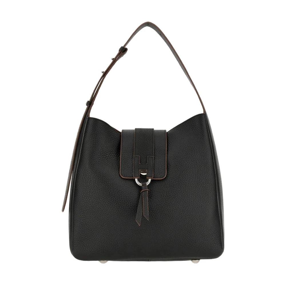 Hogan H01X Hobo Vertical Taske - Tasker - Dame - Sort - ONE SIZE - Uld