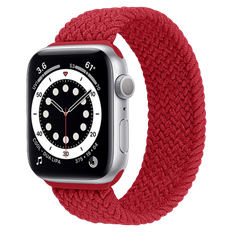 Apple Watch Ultra / Ultra 2 Rød Sportsrem Nylon, Str. S