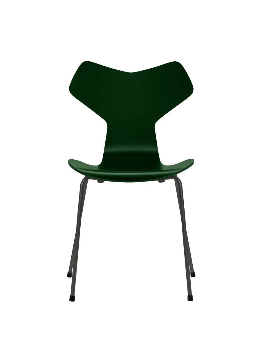 3130 Grand Prix stol lakeret af Arne Jacobsen Evergreen / Warm Graphite - Jacobsen Plus