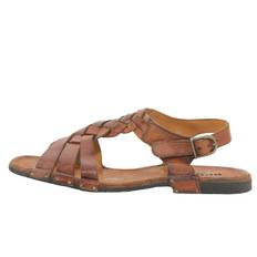 Bubetti 3456 Kastanje Patina rem sandal med flet - 36 / Kastanje Patina
