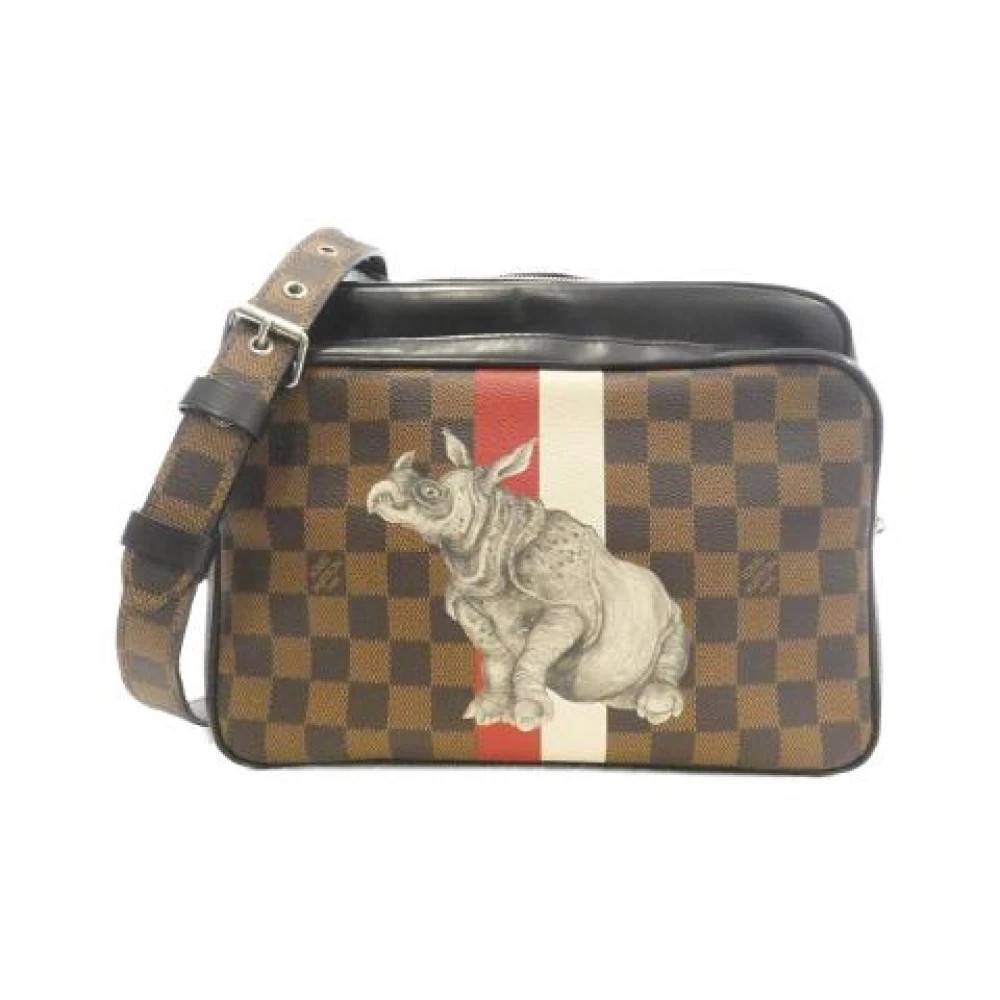 Louis Vuitton Vintage Pre-owned Damier Chapman Nile skuldertaske - Vintage - Dame - Brun - ONE SIZE - Uld