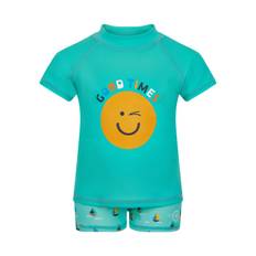 COLOR KIDS - Turkos kortärmad t-shirt och badshorts med högt UV från Color Kids (80)