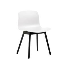 HAY About A Chair (AAC12) - White/Sort Eg - NEJ TAK INGEN HYNDE / Til Gulvtæpper