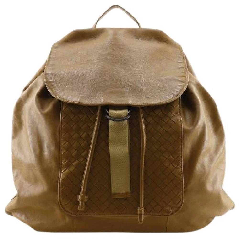 Bottega Veneta Vintage Pre-owned Intrecciato Calf Backpack - Vintage - Herre - Beige - ONE SIZE - Uld