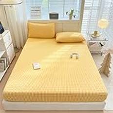 Påslakan i siden satin med örngott Camel Dubbel 1,5m säng,sängset Lättskött Mjukt påslakanset för vuxna sovrum 200 * 230cm 4ST