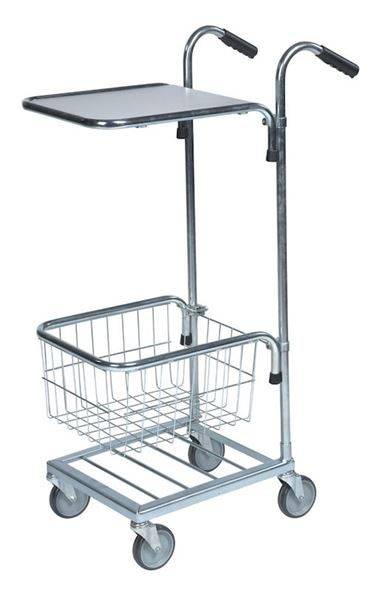 Minivagn Idö, med hylla och korg, HxBxD 1090x355x660 mm
