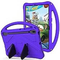 för Sumsung Galaxy Tab S9 Plus 12,4 tum 2023 surfplatta fodral för barn – hållbar lätt EVA stöttåligt skyddande handtag stativ skydd för Galaxy Tab S9 Plus 12.4 2023 X810/X816B/X818U