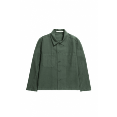 NORSE PROJECTS Tyge Cotton Linen Overshirt – Spruce Green