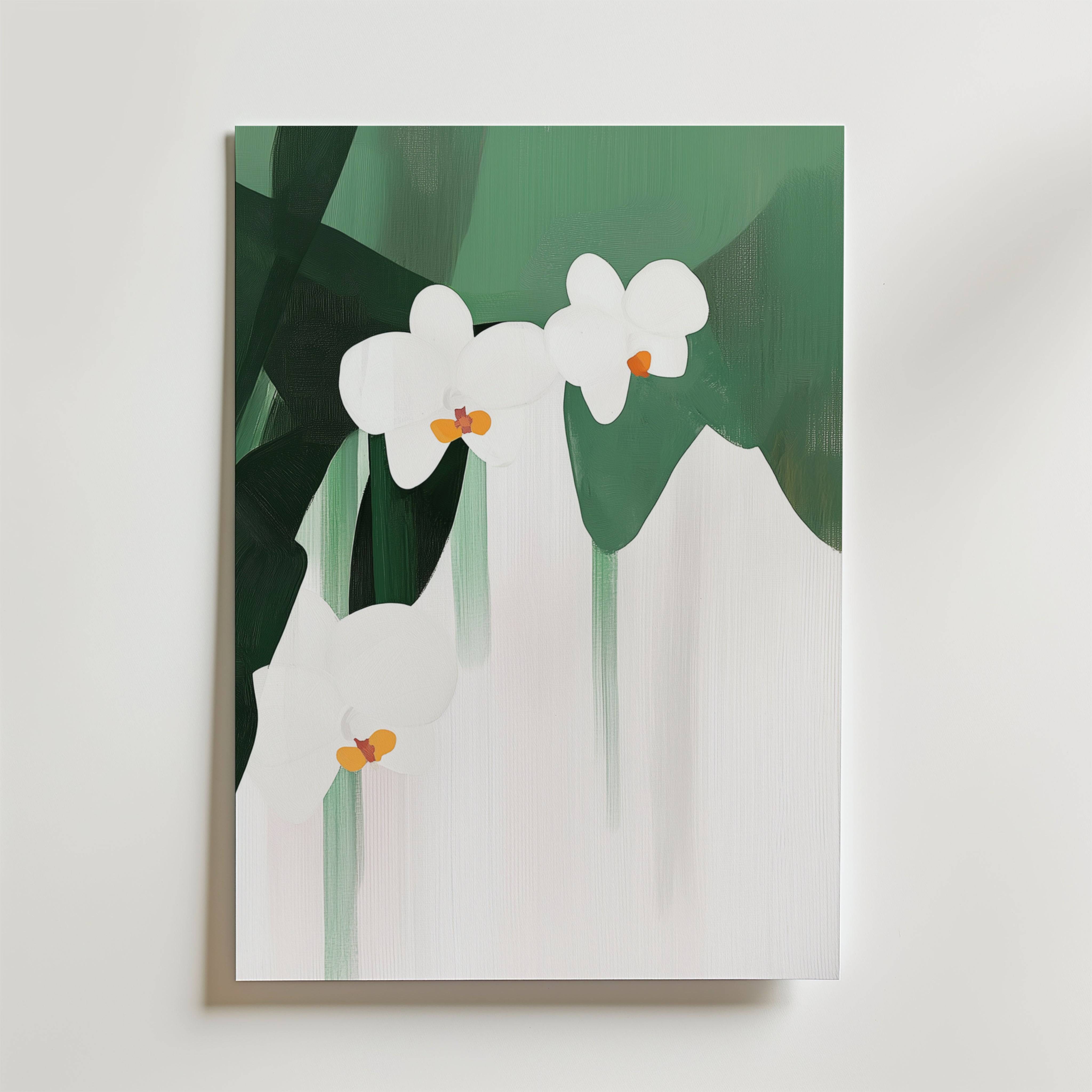 Green Abstract Poster - Fine Art Poster 50x70 cm