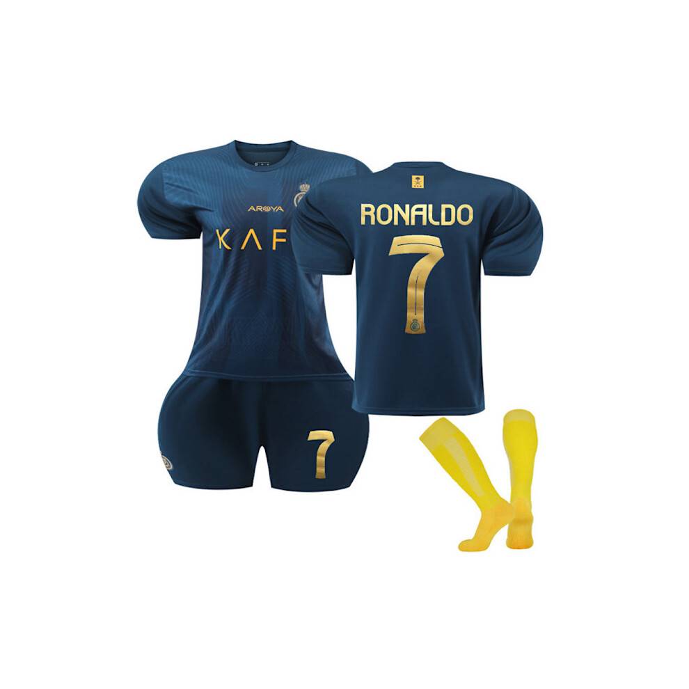 Al-Nassr FC udebanetrøje til børn 2023-2024 nr. 7 Ronaldo 18